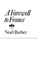 Cover of: A farewell to France
