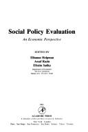 Cover of: Social policy evaluation: an economic perspective