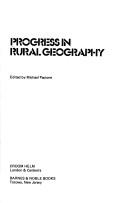 Cover of: Progress in rural geography