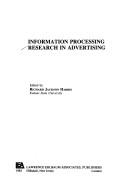 Cover of: Information processing research in advertising