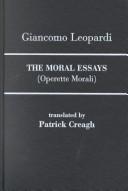 Cover of: Operette morali =: The moral essays