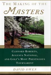 Cover of: The Making of the Masters by David Owen