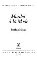 Cover of: Murder à la mode