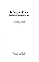 In search of law by Vilhelm Aubert