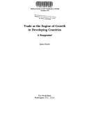 Cover of: Trade as the engine of growth in developing countries by James Riedel