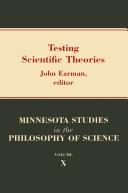 Cover of: Testing scientific theories