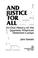 Cover of: And justice for all