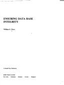 Cover of: Ensuringdata base integrity