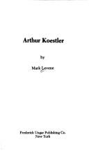 Cover of: Arthur Koestler by Levene, Mark.