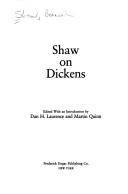 Cover of: Shaw on Dickens
