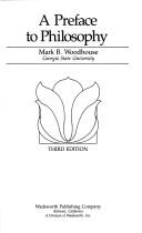 Cover of: A preface to philosophy by Mark B. Woodhouse