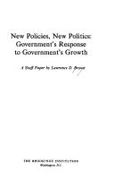 New policies, new politics by Brown, Lawrence D.