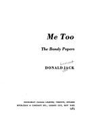 Cover of: Me too by Donald Jack, Donald Lamont Jack