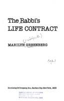 Cover of: The rabbi's life contract