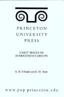 Cover of: Hardy spaces on homogeneous groups