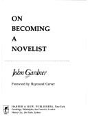 Cover of: On becoming a novelist
