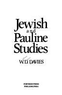 Cover of: Jewish and Pauline studies