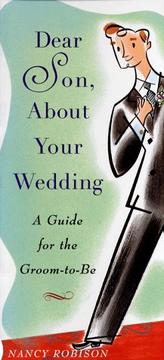 Cover of: Dear son, about your wedding--
