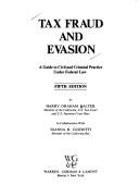 Cover of: Tax fraud and evasion by Harry Graham Balter