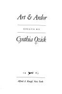 Cover of: Art & ardor by Cynthia Ozick
