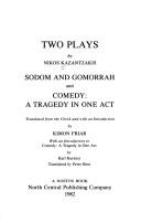 Cover of: Two plays by Nikos Kazantzakis
