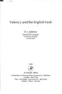 Cover of: Valency and the English verb by D. J. Allerton
