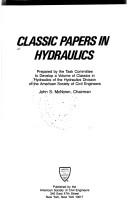 Cover of: Classic papers in hydraulics
