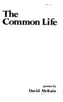 The common life by David W. McKain