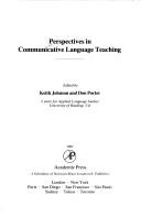 Cover of: Perspectives in communicative language teaching