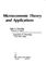 Cover of: Microeconomic theory and applications