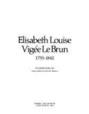 Cover of: Elisabeth Louise Vigée Le Brun, 1755-1842