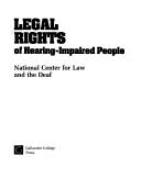 Cover of: Legal rights of hearing-impaired people