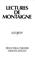 Cover of: Lectures de Montaigne