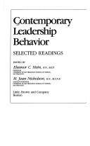 Cover of: Contemporary leadership behavior: selected readings