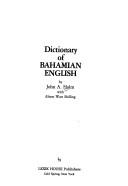 Cover of: Dictionary of Bahamian English
