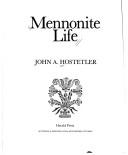 Cover of: Mennonite life