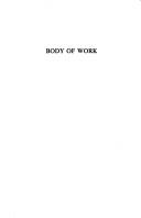 Cover of: Body of work