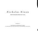 Cover of: Photographs from one year by Nicholas Nixon