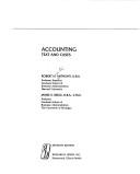 Cover of: Accounting, text and cases