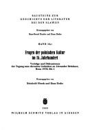 Cover of: Fragen der polnischen Kultur im 16. Jahrhundert