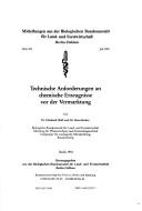 Cover of: Technische Anforderungen an chemische Erzeugnisse vor der Vermarktung