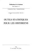 Cover of: Outils statistiques pour les historiens by Jean Heffer
