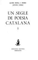 Cover of: Un Segle de poesia catalana