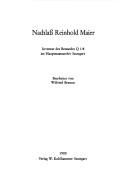 Nachlass Reinhold Maier by Wilfried Braunn