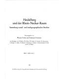 Cover of: Heidelberg und der Rhein-Neckar-Raum by herausgegeben von Werner Fricke und Erdmann Gormsen ; mit Beiträgen von B. Berken ... [et al.].