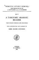 A Targumic Aramaic reader by Ebbe Egede Knudsen