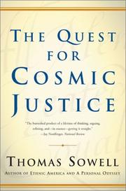 Cover of: The Quest for Cosmic Justice by Thomas Sowell