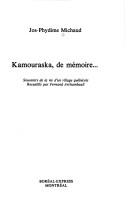 Kamouraska, de mémoire-- by Jos-Phydime Michaud