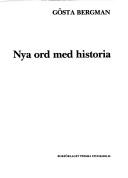 Cover of: Nya ord med historia
