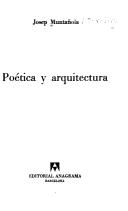 Cover of: Poética y arquitectura
